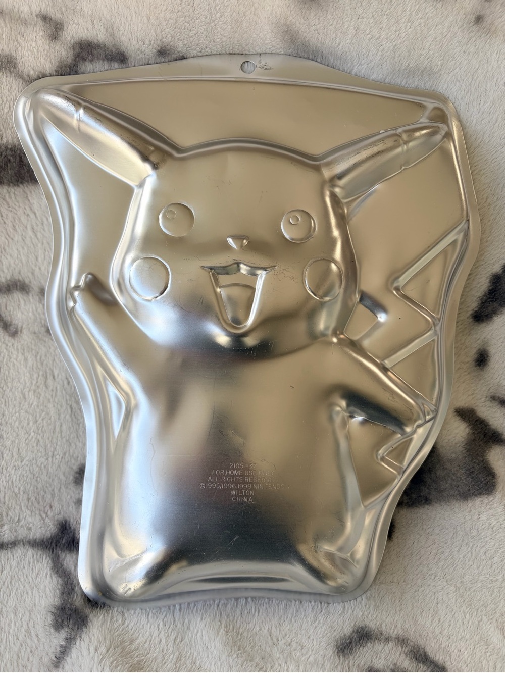 1990 Vintage Wilton Pokémon Pikachu Aluminum Cake Pan/Model #2105-37/EUC